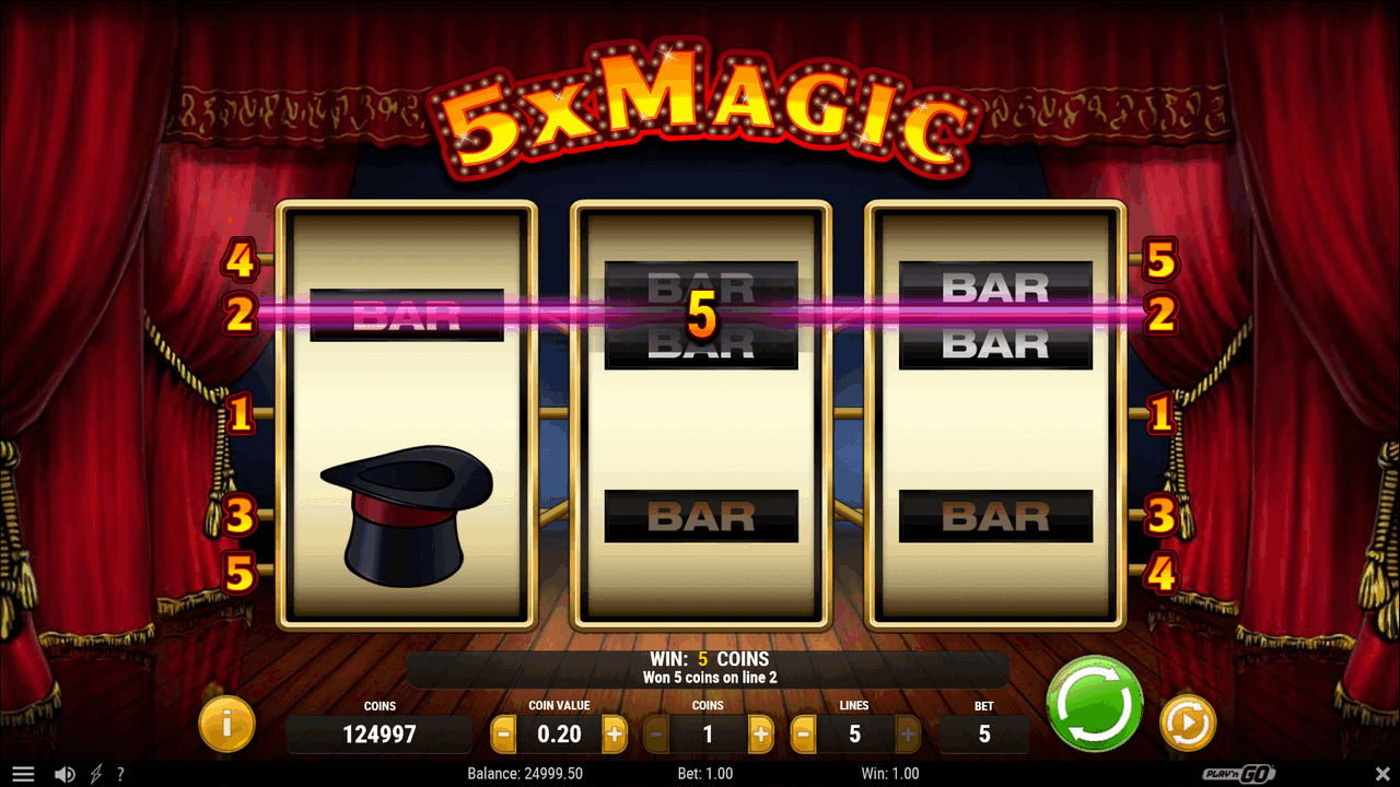 5x Magic Online-Spielautomat